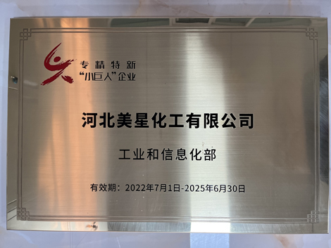 河北美星：入選2022年國(guó)家專(zhuān)精特新&ldquo;小巨人&rdquo;企業(yè)、2022年第一批河北省&ldquo;專(zhuān)精特新&rdquo;中小企業(yè)